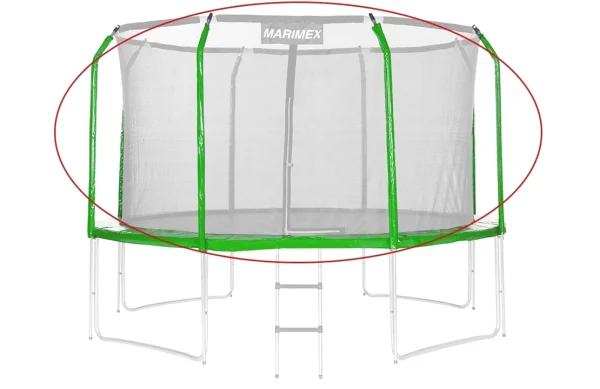 Sada krytu pružín a rukávov pre trampolínu 366 cm - zelená
